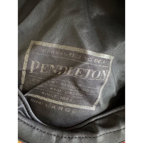 Rare Pendleton Large Wool Blend Tribal Aztec Southwestern Print Newsboy Cap w ba - Picture 7 of 7